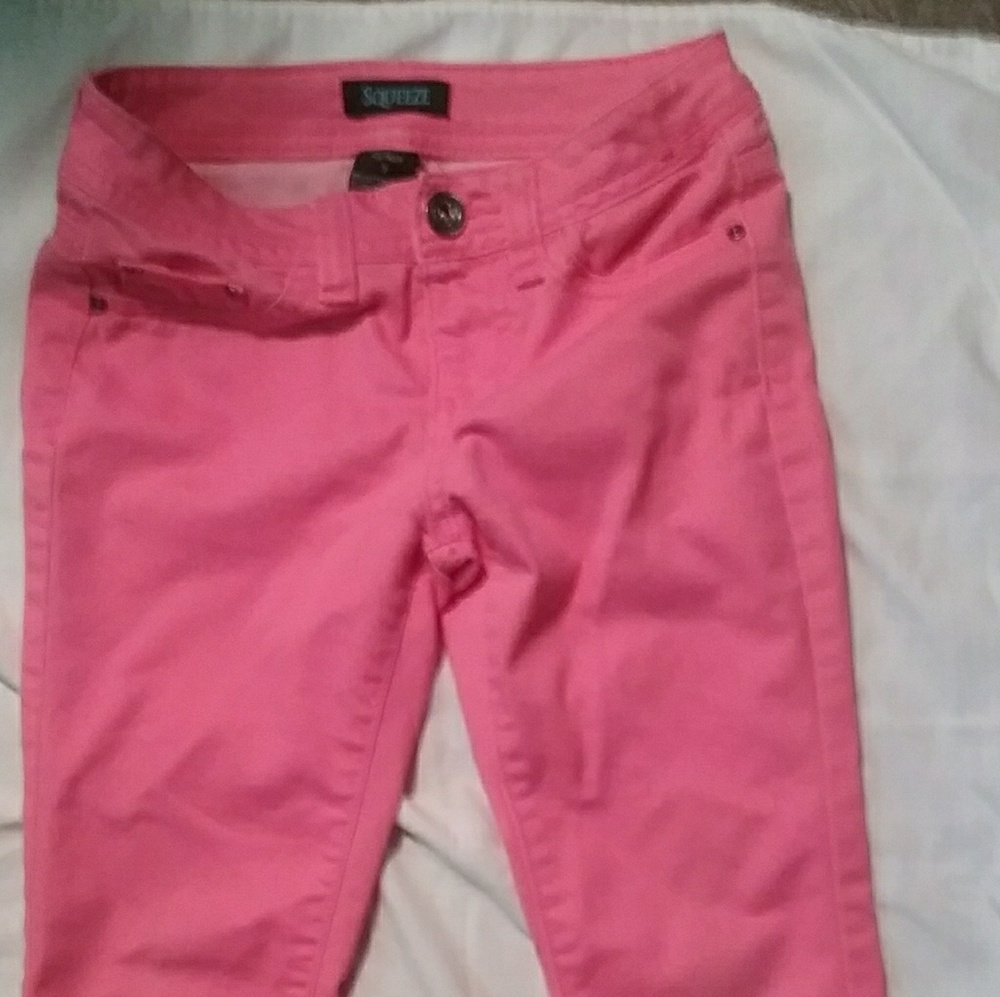 Pink jeans